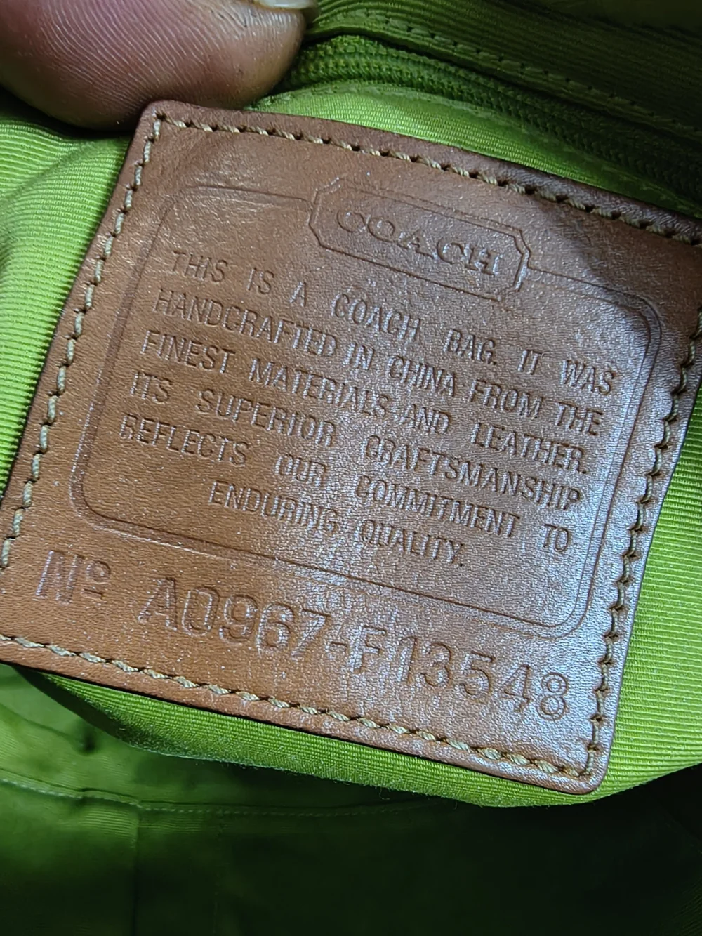 Coach classic jacquard